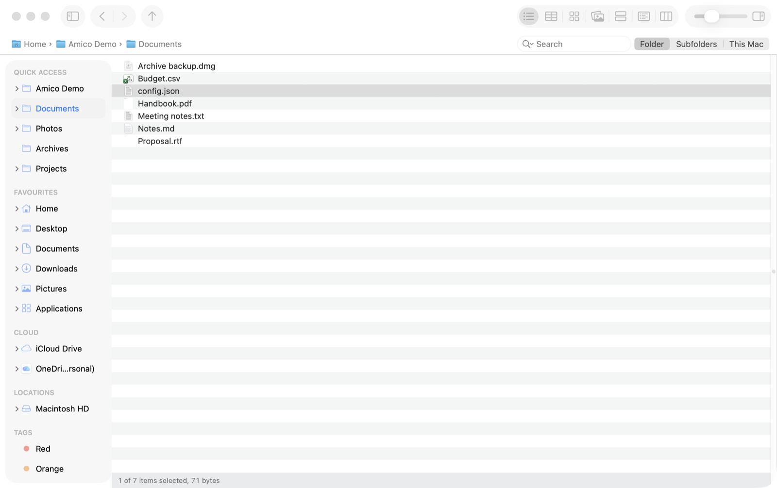 The built-in help window showing topics and keyboard shortcuts